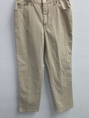 Riders by Lee Beige Straight Leg Jeans Size 14 Medium